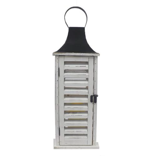 Enchanted Garden™ 21" Wood Shutter Flameless Candle Lantern 3 Enchanted Garden™ 21" Wood Shutter Flameless Candle Lantern