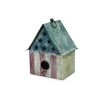 Enchanted Garden® 10.4" Patriotic Antique Metal Bird House