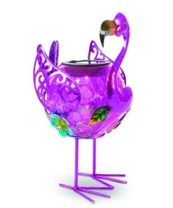 Enchanted Garden™ 6.3" Solar Flamingo Statue
