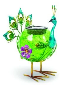 Enchanted Garden™ 7.5" Solar Peacock Statue