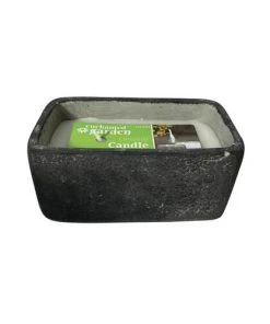 Enchanted Garden™ 16 Oz. Square Concrete Citronella Candle - Assorted Colors -Enchanted Garden Sale 2775217 Black pkg 2021 CMYK