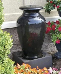 Enchanted Garden™ 38.5" Tuscan Jar Outdoor Water Fountain