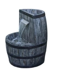 Enchanted Garden™ 23.5" Tiered Whiskey Barrel Outdoor Water Fountain 8 Enchanted Garden™ 23.5" Tiered Whiskey Barrel Outdoor Water Fountain -Enchanted Garden Sale 2775238 P RF