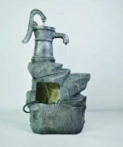 Enchanted Garden™ 20.75" Tiered Water Pump Outdoor Water Fountain -Enchanted Garden Sale 2775245 P BK V2