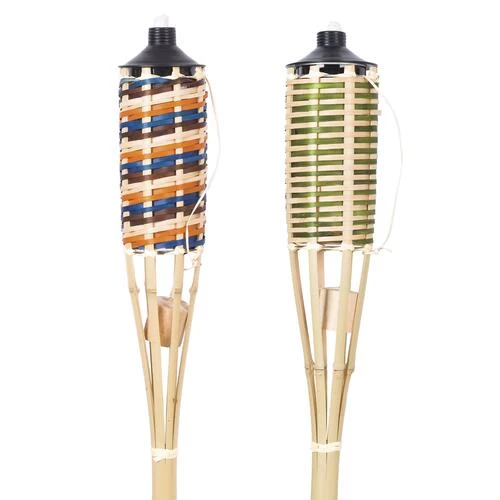 Enchanted Garden™ 60" Bamboo Patio Torch - Assorted Styles 3 Enchanted Garden™ 60" Bamboo Patio Torch - Assorted Styles