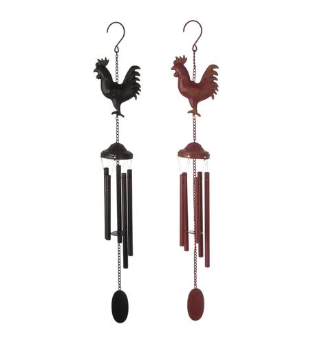 Enchanted Garden® 29" Rooster Wind Chime - Assorted Colors 3 Enchanted Garden® 29" Rooster Wind Chime - Assorted Colors