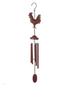 Enchanted Garden® 29" Rooster Wind Chime - Assorted Colors 15 Enchanted Garden® 29" Rooster Wind Chime - Assorted Colors -Enchanted Garden Sale 2775336 P RED