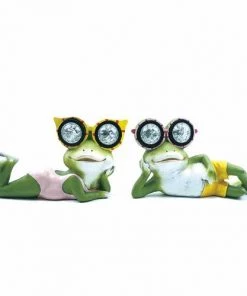 Enchanted Garden™ 7" Sunbathing Solar Frog Statue - Assorted Styles -Enchanted Garden Sale 2775377 P SF.jpg