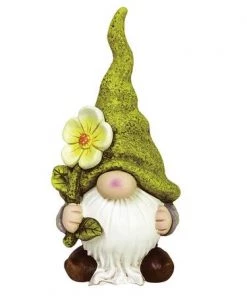 Enchanted Garden™ 17.3" Gnome Statue With Flower - Assorted Styles -Enchanted Garden Sale 2775380 G