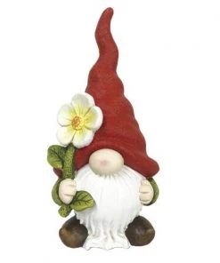 Enchanted Garden™ 17.3" Gnome Statue With Flower - Assorted Styles -Enchanted Garden Sale 2775380 R