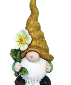 Enchanted Garden™ 17.3" Gnome Statue With Flower - Assorted Styles -Enchanted Garden Sale 2775380 Y