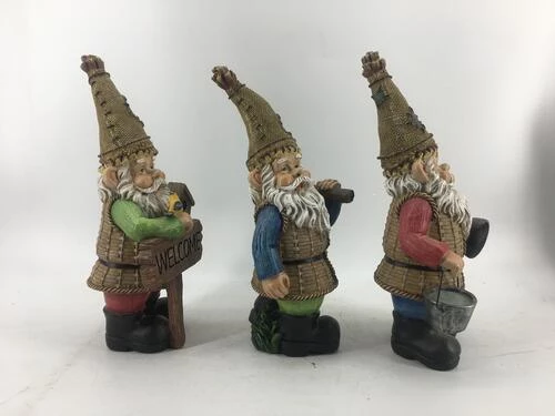 Enchanted Garden™ 13" Resin Gnome Statue - Assorted Styles 5 Enchanted Garden™ 13" Resin Gnome Statue - Assorted Styles - Image 3