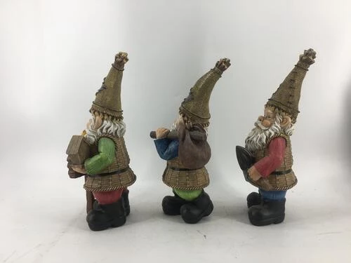 Enchanted Garden™ 13" Resin Gnome Statue - Assorted Styles 6 Enchanted Garden™ 13" Resin Gnome Statue - Assorted Styles - Image 4