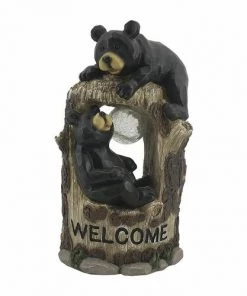 Enchanted Garden™ 12.5" Welcome Solar Bears Statue