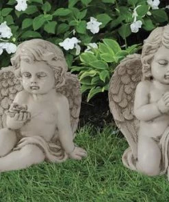 Enchanted Garden™ 7.75" Resin Angel Statue - Assorted Styles -Enchanted Garden Sale 2775397 AngelStatue