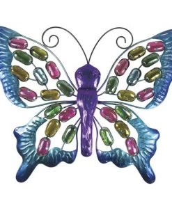 Enchanted Garden™ 15.75" Beads Butterfly Outdoor Wall Art