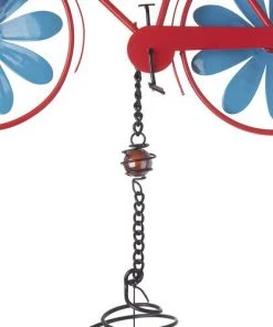 Enchanted Garden® 32.5" Metal Bicycle Wind Chime - Assorted Colors 18 Enchanted Garden® 32.5" Metal Bicycle Wind Chime - Assorted Colors -Enchanted Garden Sale 2775416A leftview