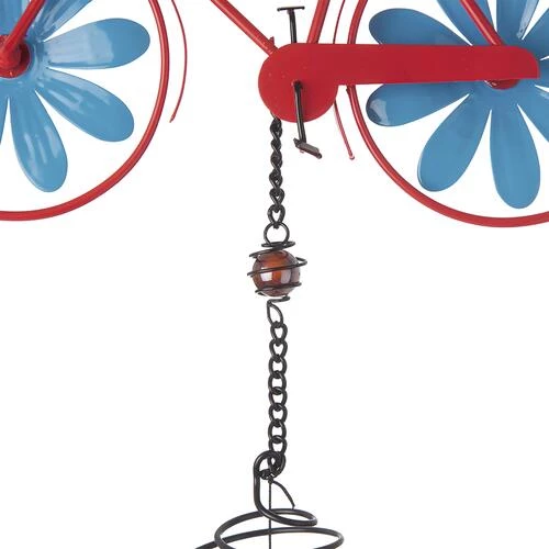 Enchanted Garden® 32.5" Metal Bicycle Wind Chime - Assorted Colors 7 Enchanted Garden® 32.5" Metal Bicycle Wind Chime - Assorted Colors - Image 5