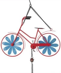 Enchanted Garden® 32.5" Metal Bicycle Wind Chime - Assorted Colors 17 Enchanted Garden® 32.5" Metal Bicycle Wind Chime - Assorted Colors -Enchanted Garden Sale 2775416A topview