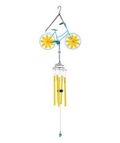 Enchanted Garden® 32.5" Metal Bicycle Wind Chime - Assorted Colors 24 Enchanted Garden® 32.5" Metal Bicycle Wind Chime - Assorted Colors -Enchanted Garden Sale 2775416B backview