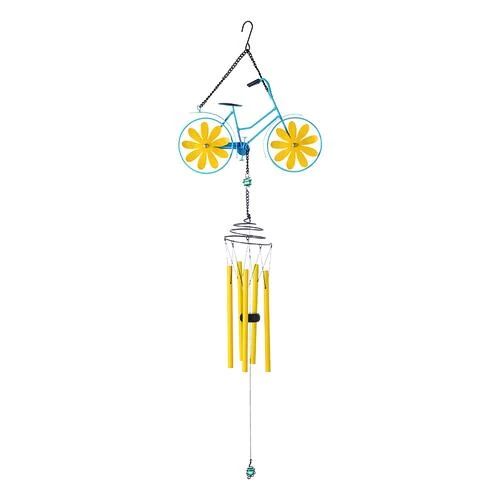 Enchanted Garden® 32.5" Metal Bicycle Wind Chime - Assorted Colors 13 Enchanted Garden® 32.5" Metal Bicycle Wind Chime - Assorted Colors - Image 11
