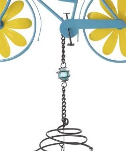 Enchanted Garden® 32.5" Metal Bicycle Wind Chime - Assorted Colors 21 Enchanted Garden® 32.5" Metal Bicycle Wind Chime - Assorted Colors -Enchanted Garden Sale 2775416B leftview