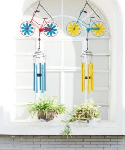 Enchanted Garden® 32.5" Metal Bicycle Wind Chime - Assorted Colors 19 Enchanted Garden® 32.5" Metal Bicycle Wind Chime - Assorted Colors -Enchanted Garden Sale 2775416 scene