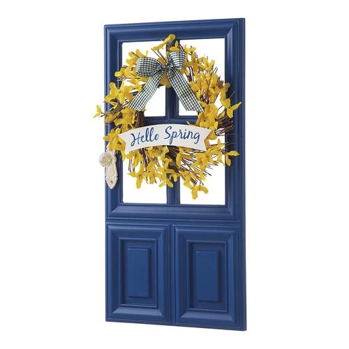 Enchanted Garden™ 19.7" Wood Floral Door Outdoor Wall Art - Assorted Styles 6 Enchanted Garden™ 19.7" Wood Floral Door Outdoor Wall Art - Assorted Styles - Image 4