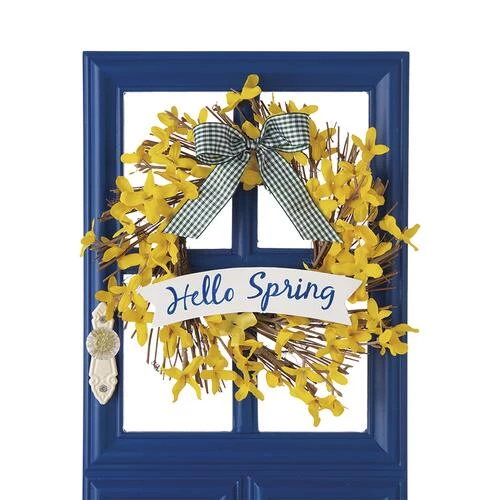 Enchanted Garden™ 19.7" Wood Floral Door Outdoor Wall Art - Assorted Styles 7 Enchanted Garden™ 19.7" Wood Floral Door Outdoor Wall Art - Assorted Styles - Image 5