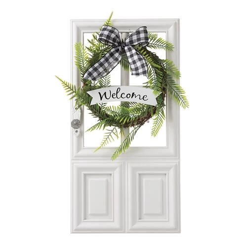 Enchanted Garden™ 19.7" Wood Floral Door Outdoor Wall Art - Assorted Styles 5 Enchanted Garden™ 19.7" Wood Floral Door Outdoor Wall Art - Assorted Styles - Image 3