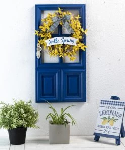 Enchanted Garden™ 19.7" Wood Floral Door Outdoor Wall Art - Assorted Styles 19 Enchanted Garden™ 19.7" Wood Floral Door Outdoor Wall Art - Assorted Styles -Enchanted Garden Sale 2775420 scene