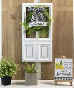 Enchanted Garden™ 19.7" Wood Floral Door Outdoor Wall Art - Assorted Styles 20 Enchanted Garden™ 19.7" Wood Floral Door Outdoor Wall Art - Assorted Styles -Enchanted Garden Sale 2775420 scene2
