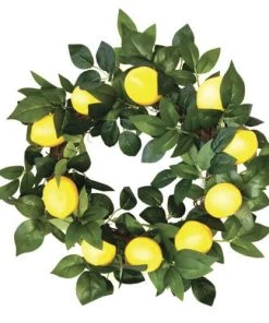 Enchanted Garden™ 22" Meyer Lemon Wreath Outdoor Wall Art