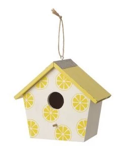 Enchanted Garden® 7.8" Wooden Lemon Bird House