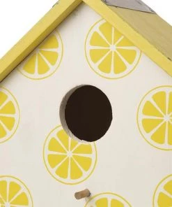 Enchanted Garden® 7.8" Wooden Lemon Bird House 12 Enchanted Garden® 7.8" Wooden Lemon Bird House -Enchanted Garden Sale 2775422 leftview
