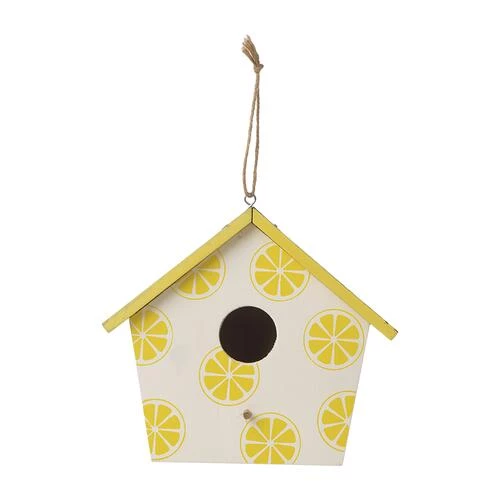 Enchanted Garden® 7.8" Wooden Lemon Bird House 4 Enchanted Garden® 7.8" Wooden Lemon Bird House - Image 2
