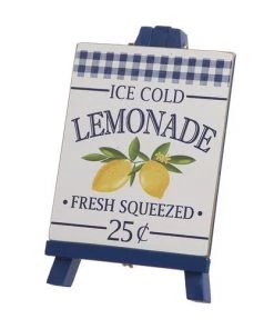 Enchanted Garden™ 8.75" Wood Lemon Easel Outdoor Wall Art