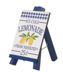 Enchanted Garden™ 8.75" Wood Lemon Easel Outdoor Wall Art -Enchanted Garden Sale 2775424A LEFTVIEW