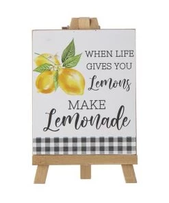 Enchanted Garden™ 8.75" Wood Lemon Easel Outdoor Wall Art -Enchanted Garden Sale 2775424B
