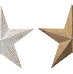 Enchanted Garden™ 17.5" Wood Star Outdoor Wall Art - Assorted Colors