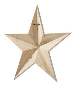 Enchanted Garden™ 17.5" Wood Star Outdoor Wall Art - Assorted Colors -Enchanted Garden Sale 2775453B backview
