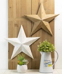 Enchanted Garden™ 17.5" Wood Star Outdoor Wall Art - Assorted Colors -Enchanted Garden Sale 2775453 scene