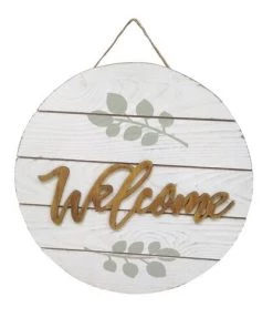 Enchanted Garden™ Wood Round Outdoor Wall Art - Assorted Styles