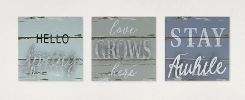 Enchanted Garden™ 6.3" Wood Decor Signs - Assorted Styles 4 Enchanted Garden™ 6.3" Wood Decor Signs - Assorted Styles - Image 2