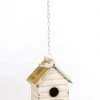 Enchanted Garden® 20.8" Rustic Yellow Metal Bird House -Enchanted Garden Sale 2775467