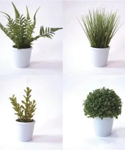 Enchanted Garden™ 10" Artificial Green Plant With Pot - Assorted Styles