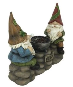 Enchanted Garden™ 11.4" Solar Gnomes Statue -Enchanted Garden Sale 2775495 P LS