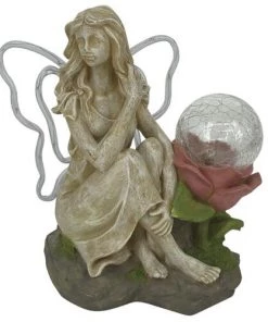 Enchanted Garden™ 8.4" Solar Fairy Statue - Assorted Styles 11 Enchanted Garden™ 8.4" Solar Fairy Statue - Assorted Styles -Enchanted Garden Sale 2775501 A P
