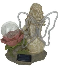 Enchanted Garden™ 8.4" Solar Fairy Statue - Assorted Styles 13 Enchanted Garden™ 8.4" Solar Fairy Statue - Assorted Styles -Enchanted Garden Sale 2775501 A P BK