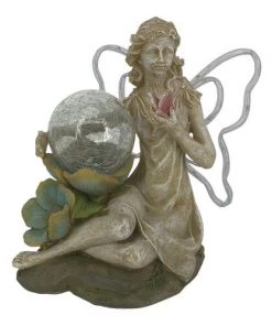 Enchanted Garden™ 8.4" Solar Fairy Statue - Assorted Styles